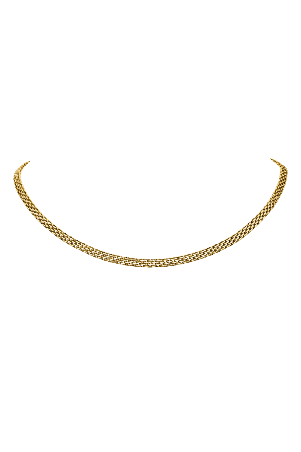 Mesh Necklace 14K vergoldet