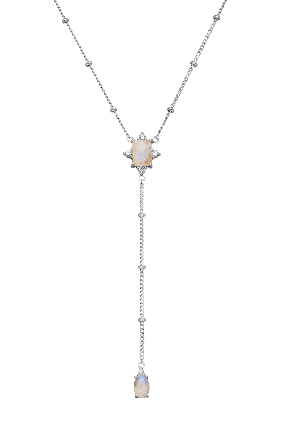 Moonstone Intuition YNecklace Silver