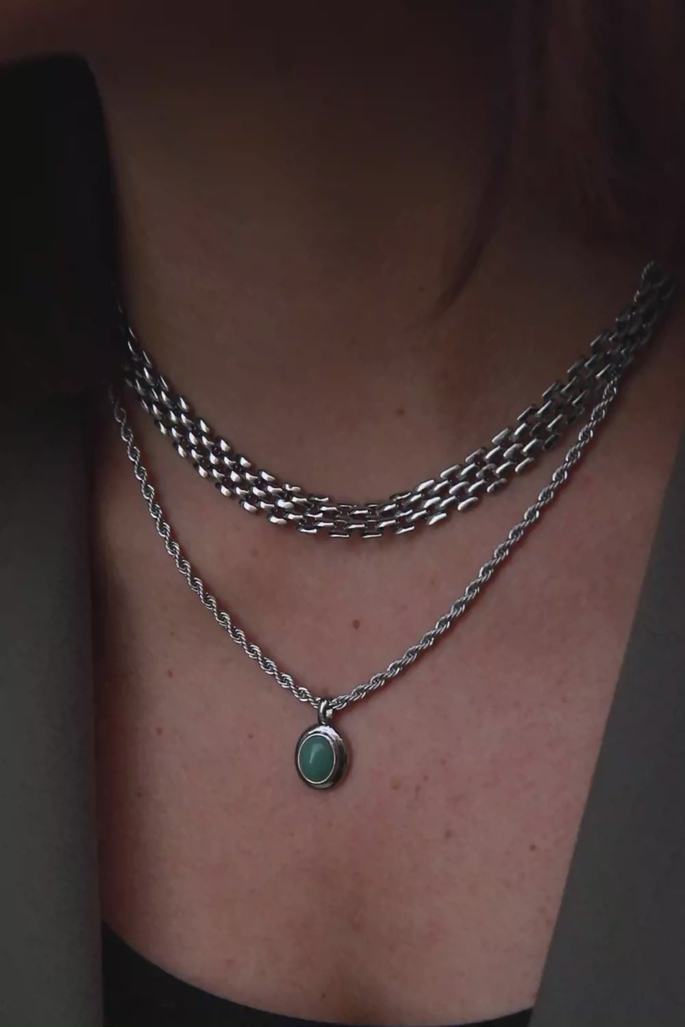 Heavy silver necklace hotsell