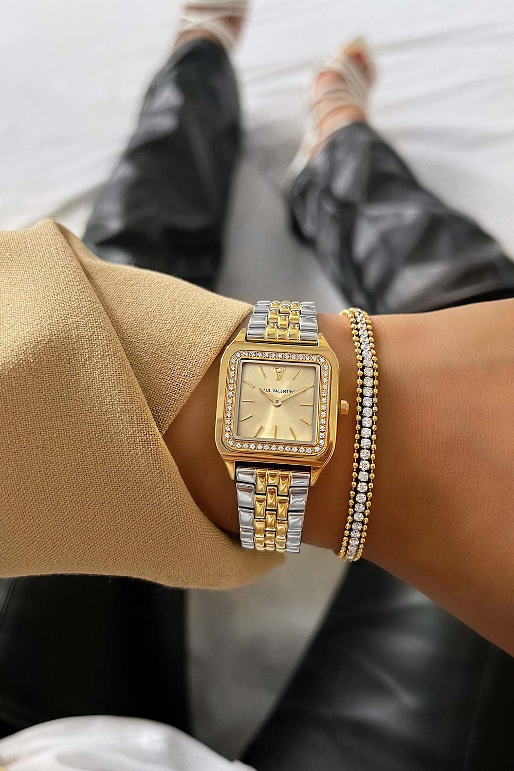 Hexter Damenuhr Silber Und Gold H&B Cronvas, Gold Silver Hexter Baines