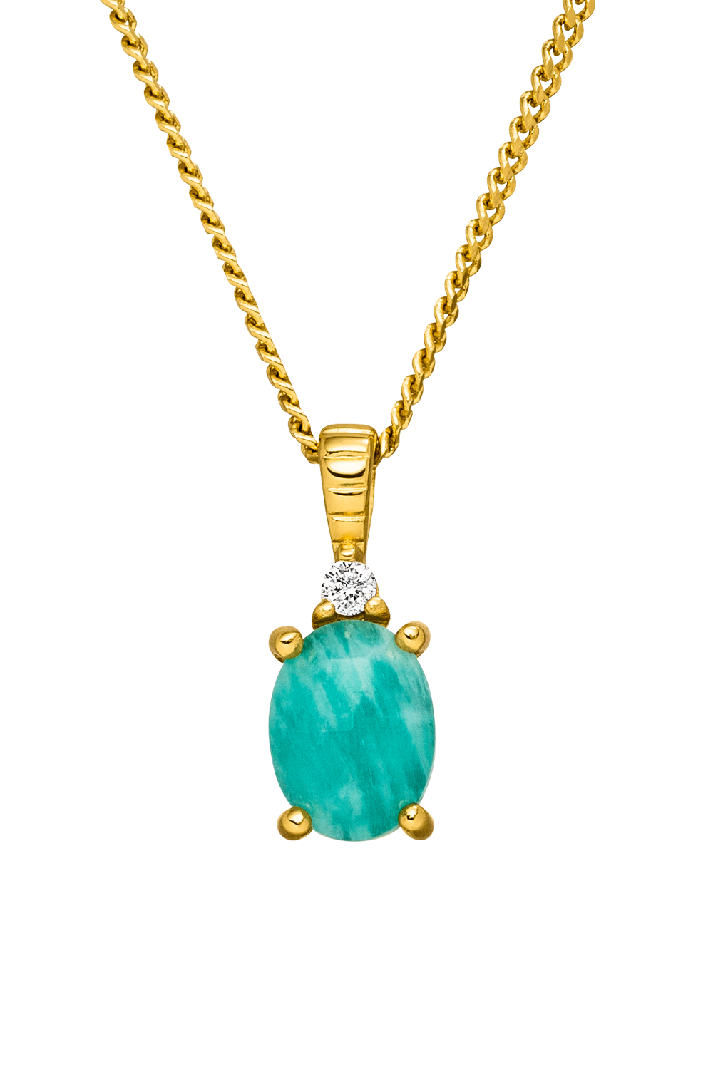 Amazonite Serenity Necklace 14K Gold Plated