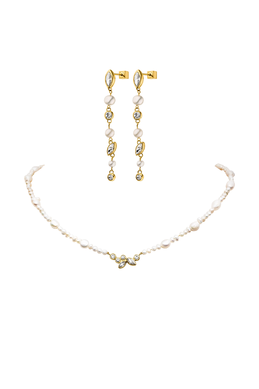 Gold necklace and bracelet set sales