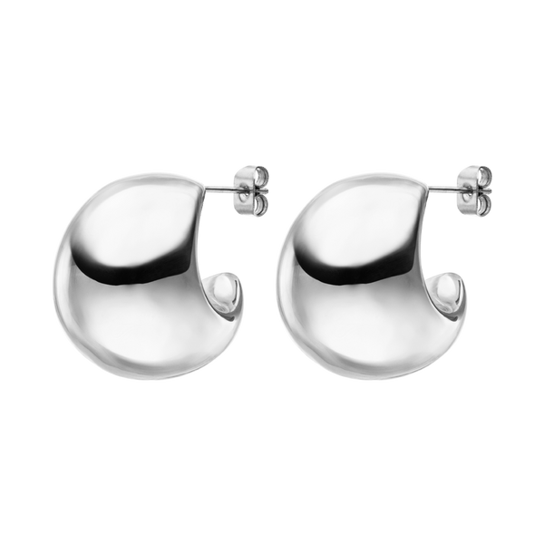 Chunky hoops sterling silver discount