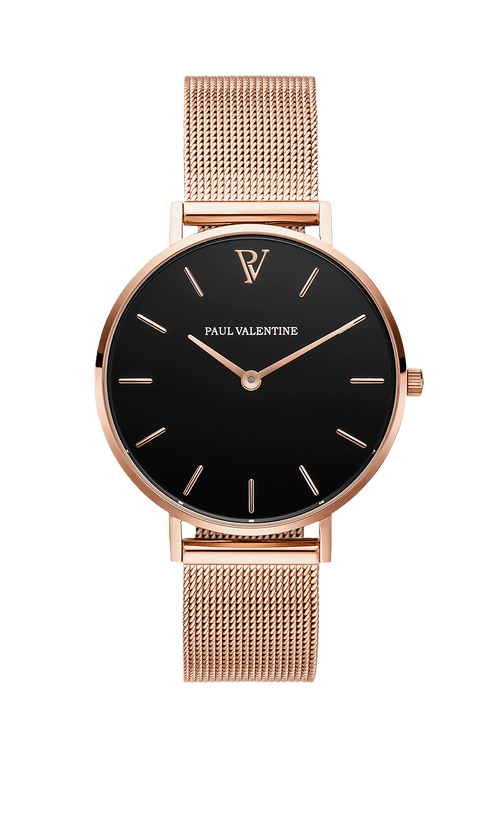 Paul Valentine Pearl Rose Gold Mesh