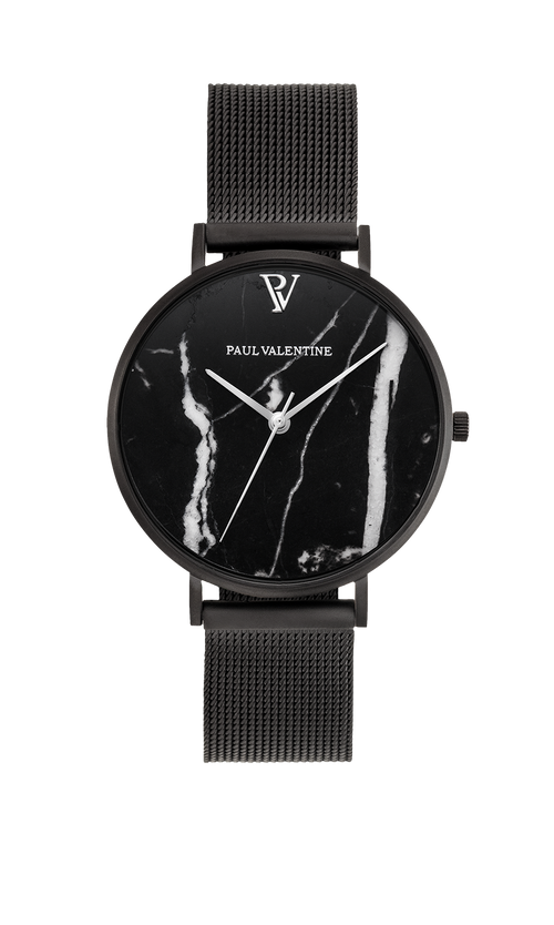 Paul Valentine Black Marble Black Mesh