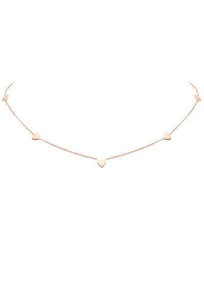 Heart Lock Chain Choker/Necklace - Rose Gold – The Contresens